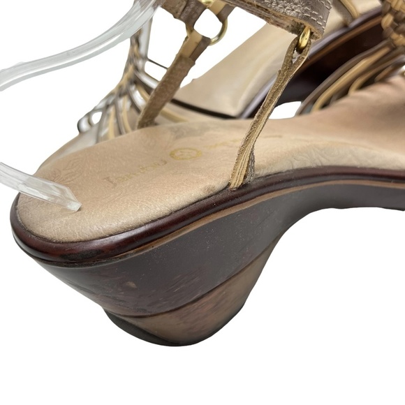 JAMBU KYIOCT11 Genuine Leather Strappy Ankle Strap Braided Sandals Clogs Shoes 9 - Picture 13 of 16